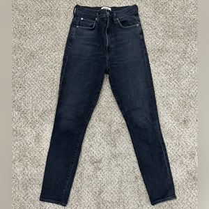 Agolde black high rise jeans